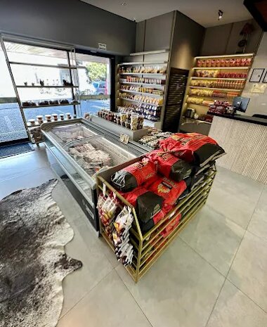 Corredor de produtos da loja